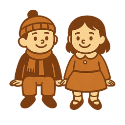 Kids sitting